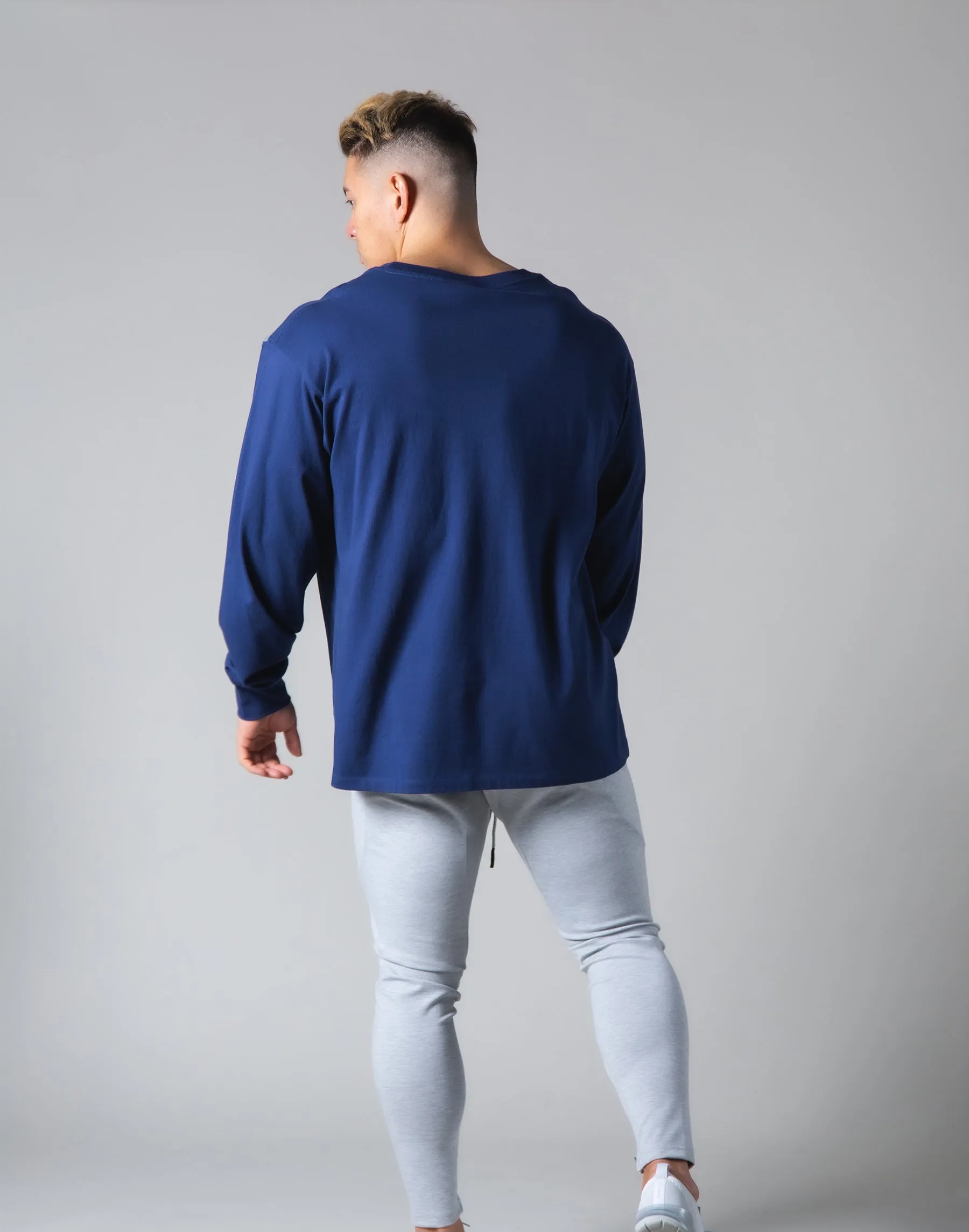 Stripe Long Sleeve T-Shirt - Navy