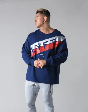 Stripe Long Sleeve T-Shirt - Navy