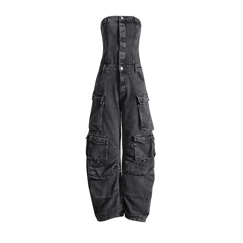 Urban Chic Strapless Cargo Jumpsuit