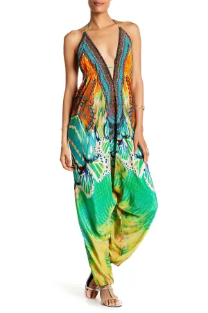 V-Neck Harem Jumpsuit