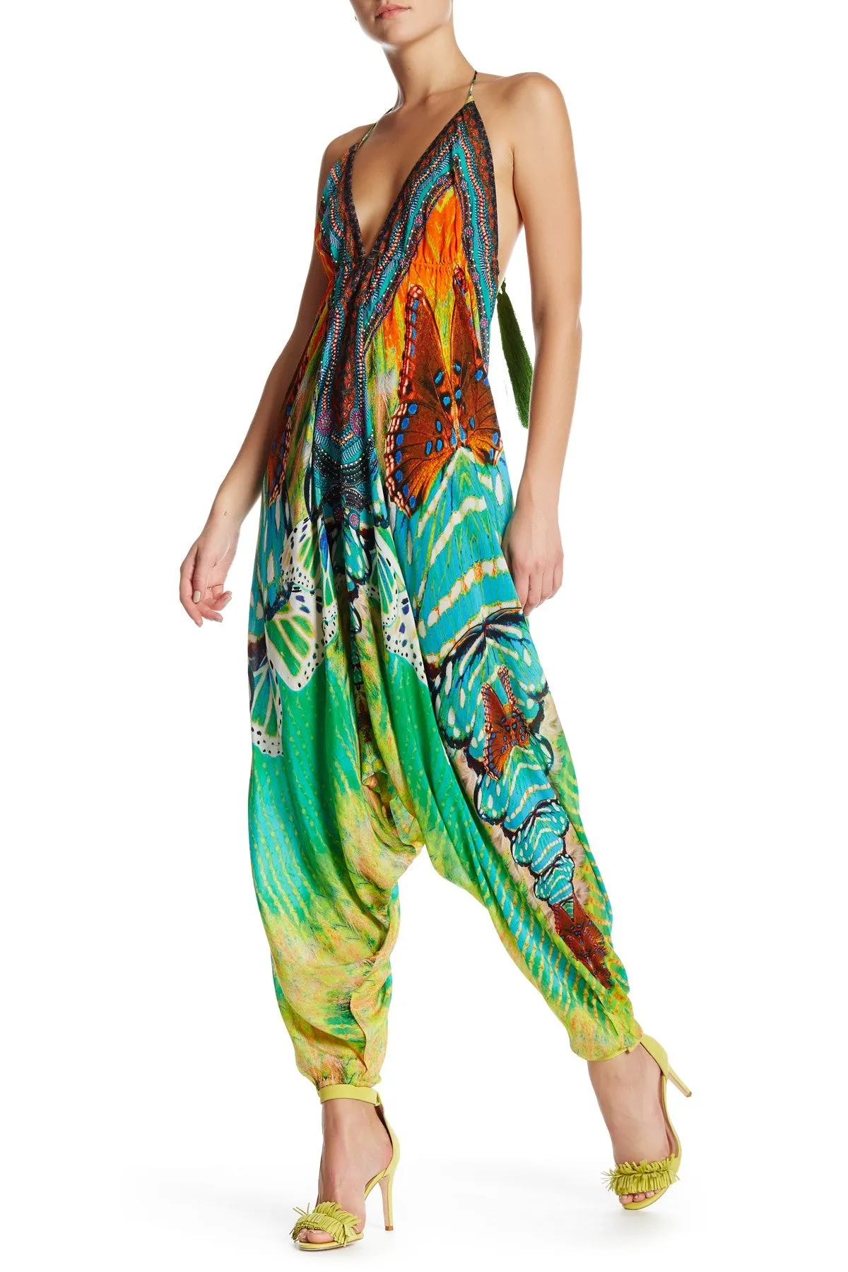 V-Neck Harem Jumpsuit