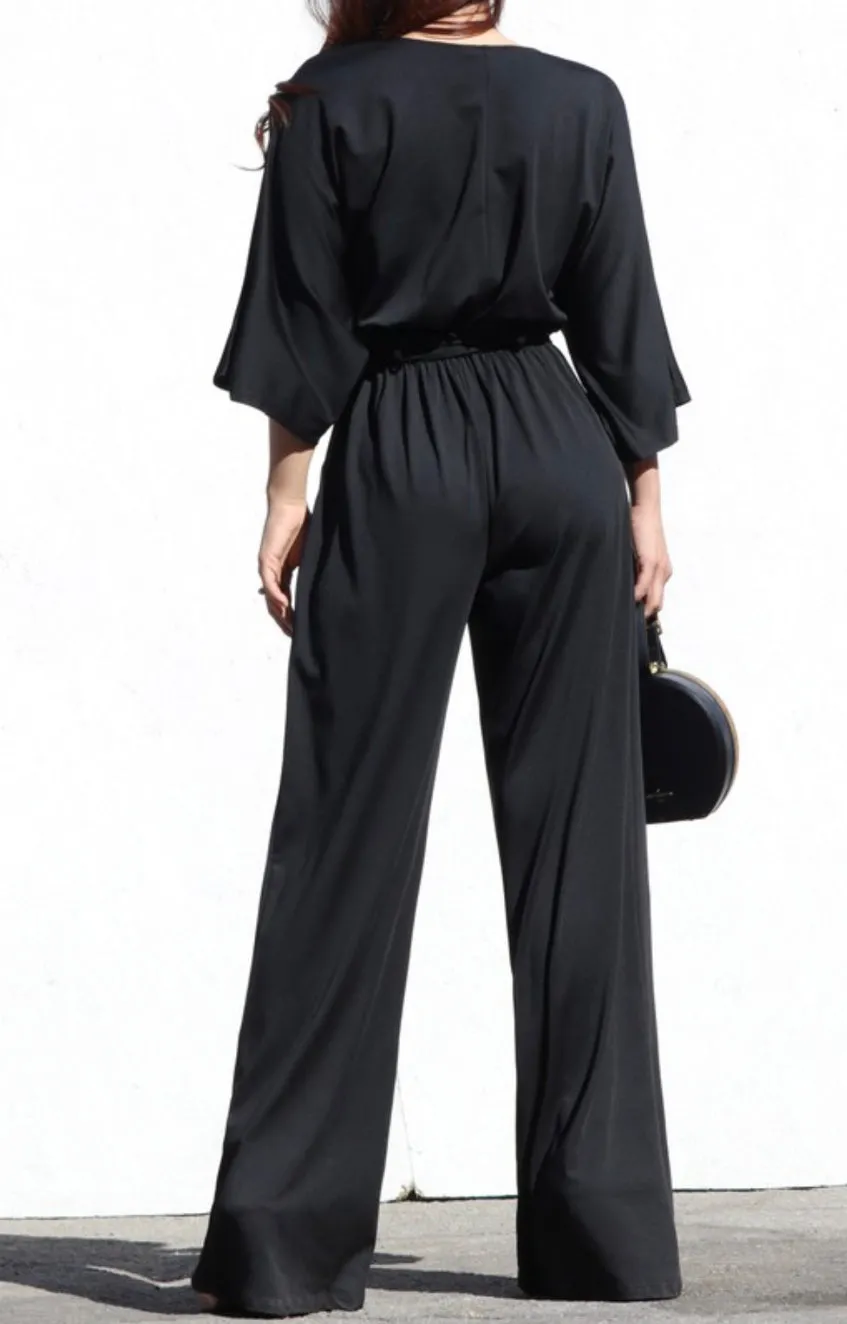 V Neck Jumpsuit