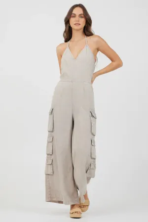 Vintage Havana Khaki Jumpsuit