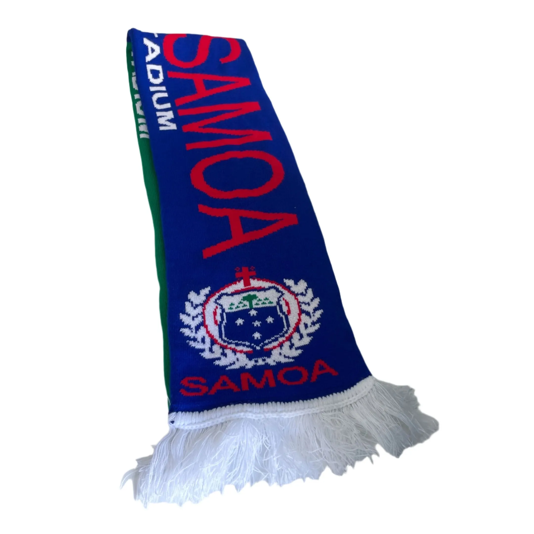 Vintage Samoa Ireland Aviva Stadium fans green blue scarf|L52 W7|SKU 6436