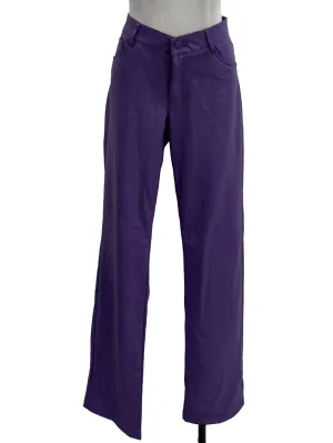Violet Purple Leather Pants
