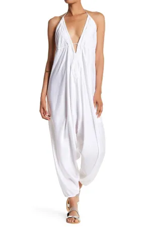White Harem Jumpsuit
