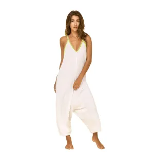 White Pima Jumpsuit