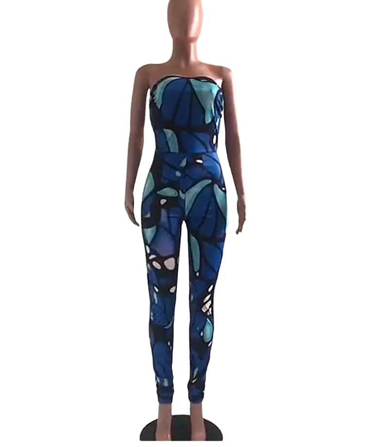 Women Butterfly Jumpsuit