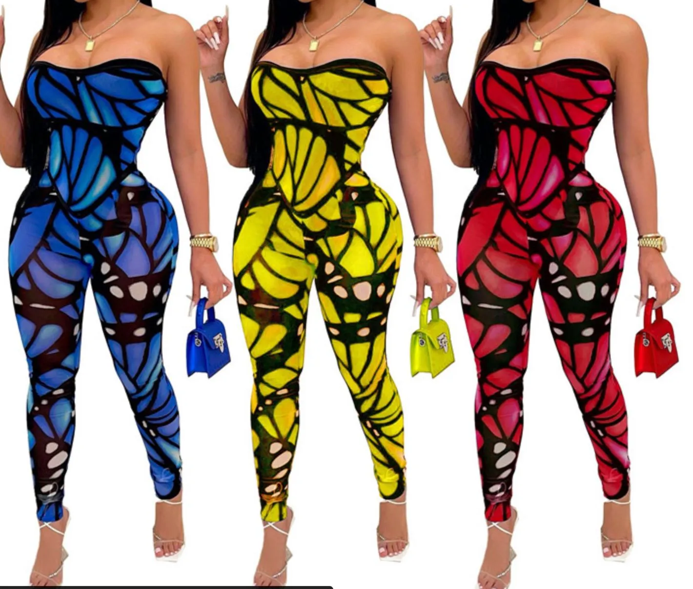 Women Butterfly Jumpsuit