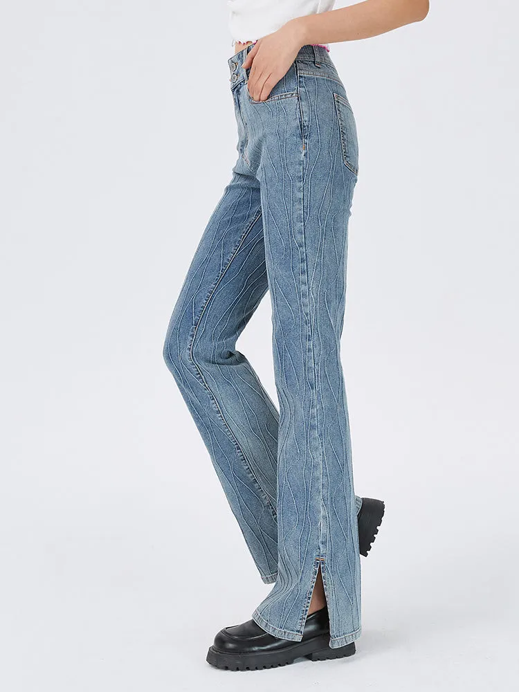 Women's Flared Denim Pants