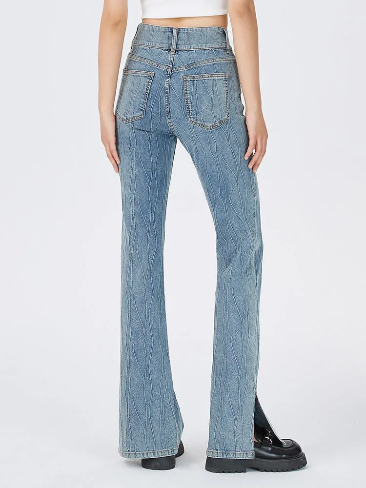 Women's Flared Denim Pants