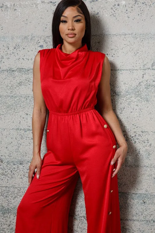 WOVEN JUMPSUIT