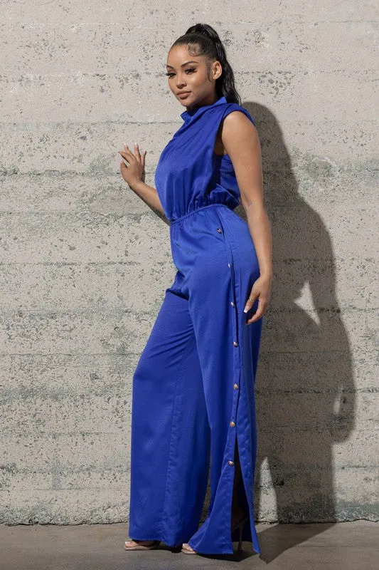 WOVEN JUMPSUIT