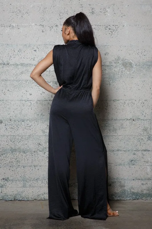 WOVEN JUMPSUIT
