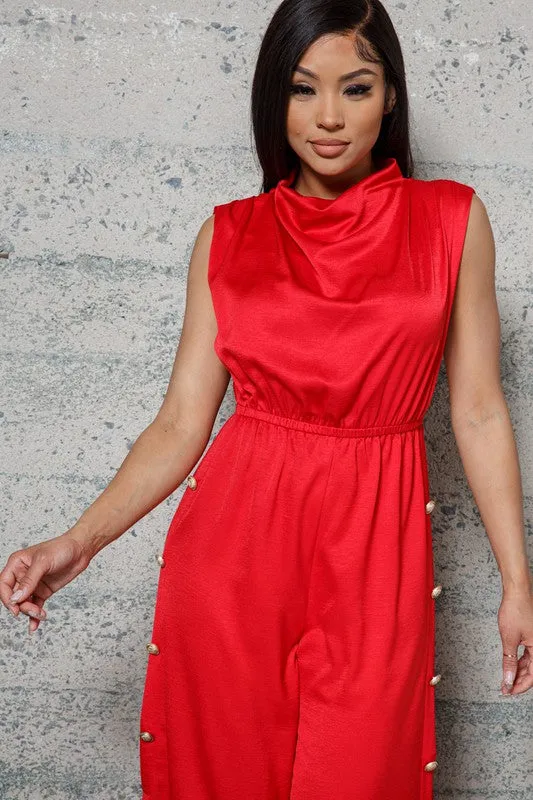 WOVEN JUMPSUIT