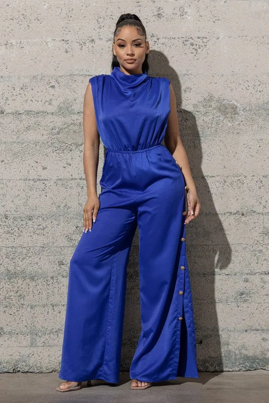 WOVEN JUMPSUIT