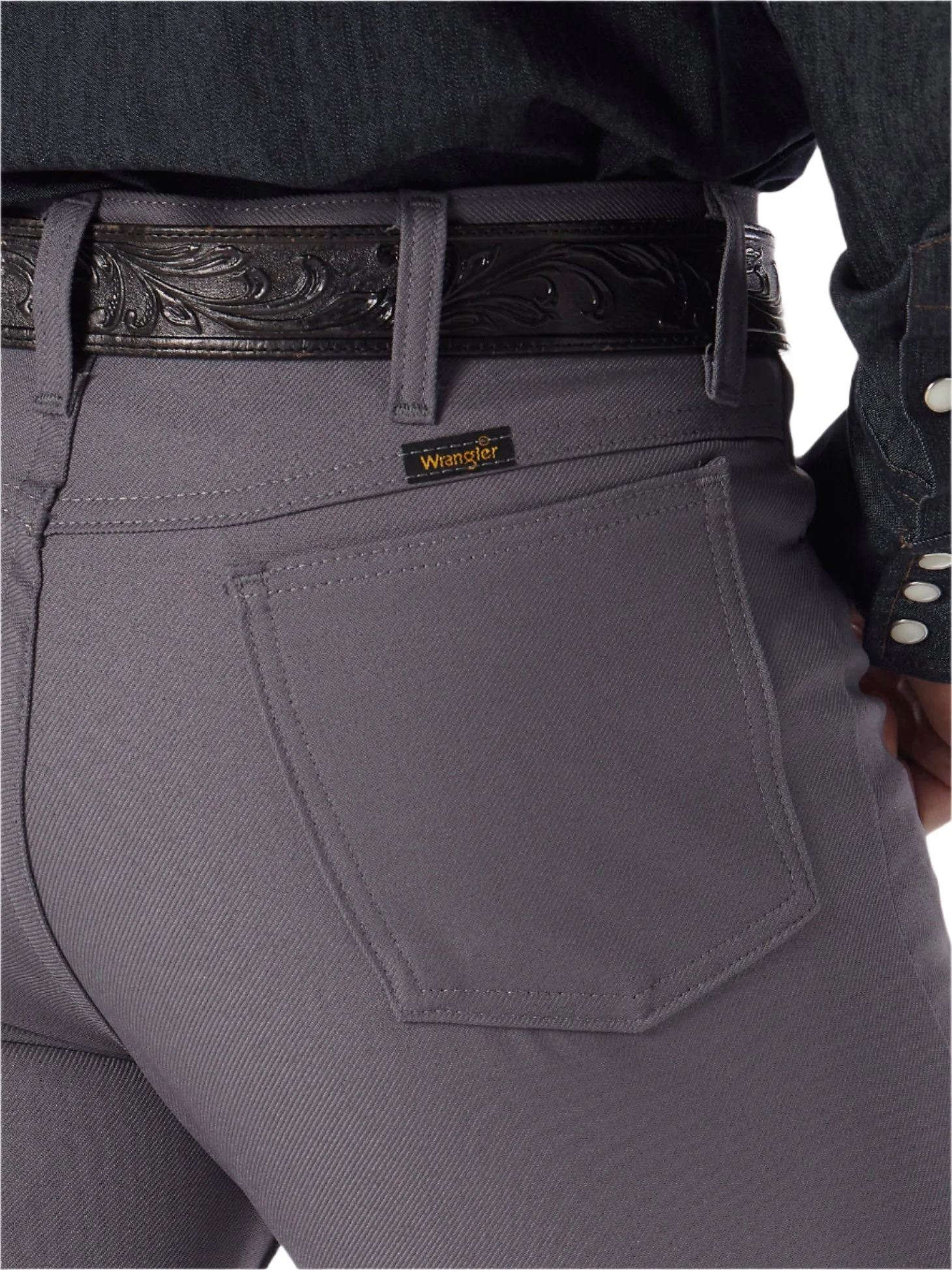 Wrangler Men's Wrancher Gray Dress Pants
