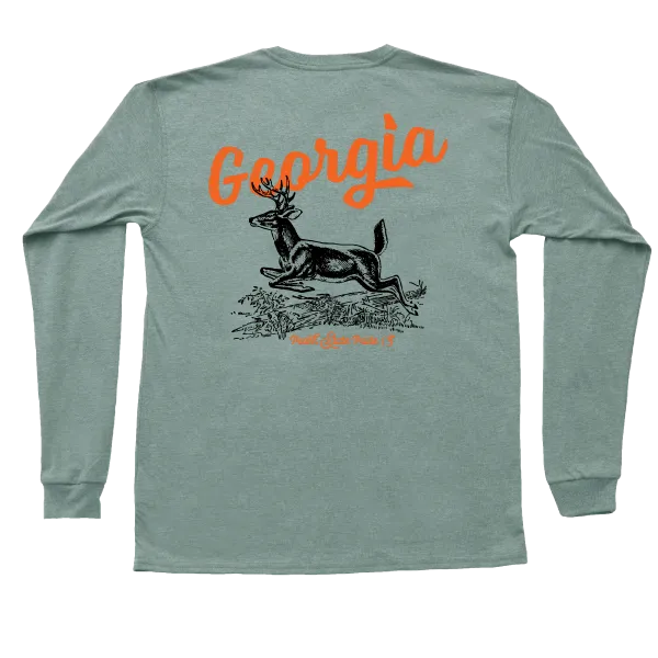 Youth - Classic Deer LS Pocket Tee