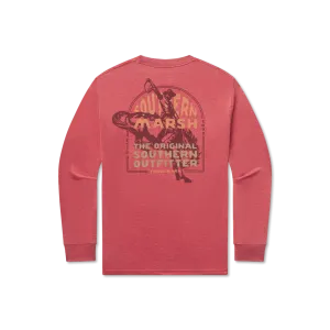 Youth Seawash™ Tee - Rodeo Rider LS Tee - Rust